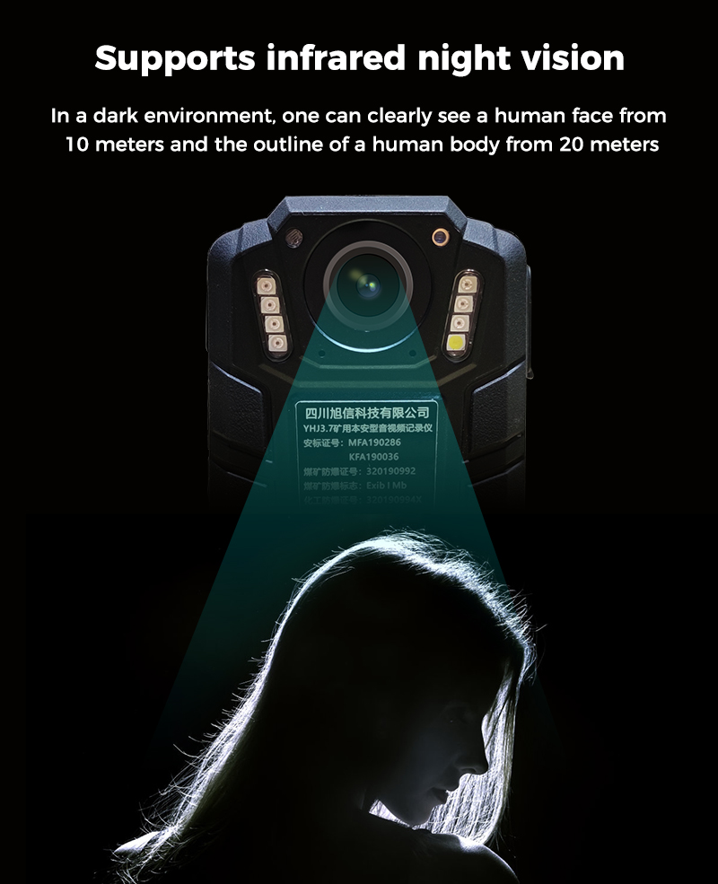 IP68 Waterproof Explosion Proof Body Camera